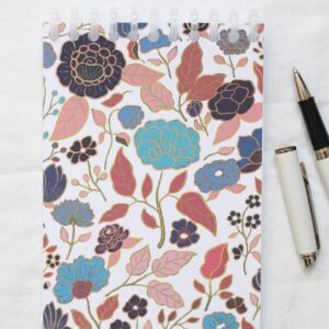 Carnet Saigon fleurs bleues