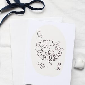 Carte double Fleur de coton
