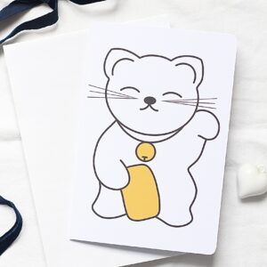 Carte double maneki neko