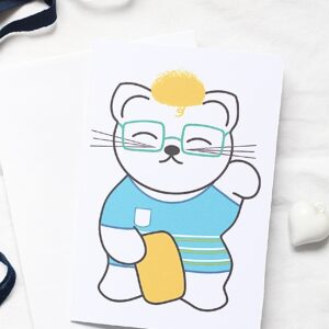 Carte double maneki neko geek