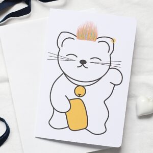 Carte double maneki neko rocker