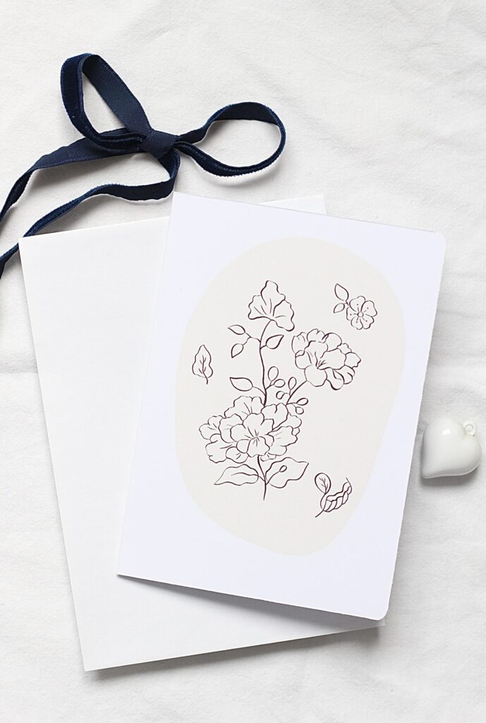 Carte double Rêve de fleur