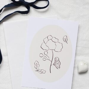 Carte postale fleur de coton
