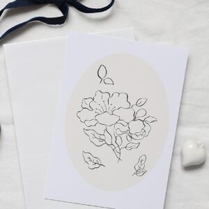 Carte postale fleur de lune