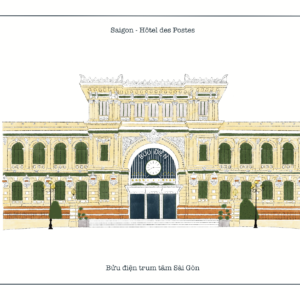 Illustration A6 « La poste centrale de Saigon »