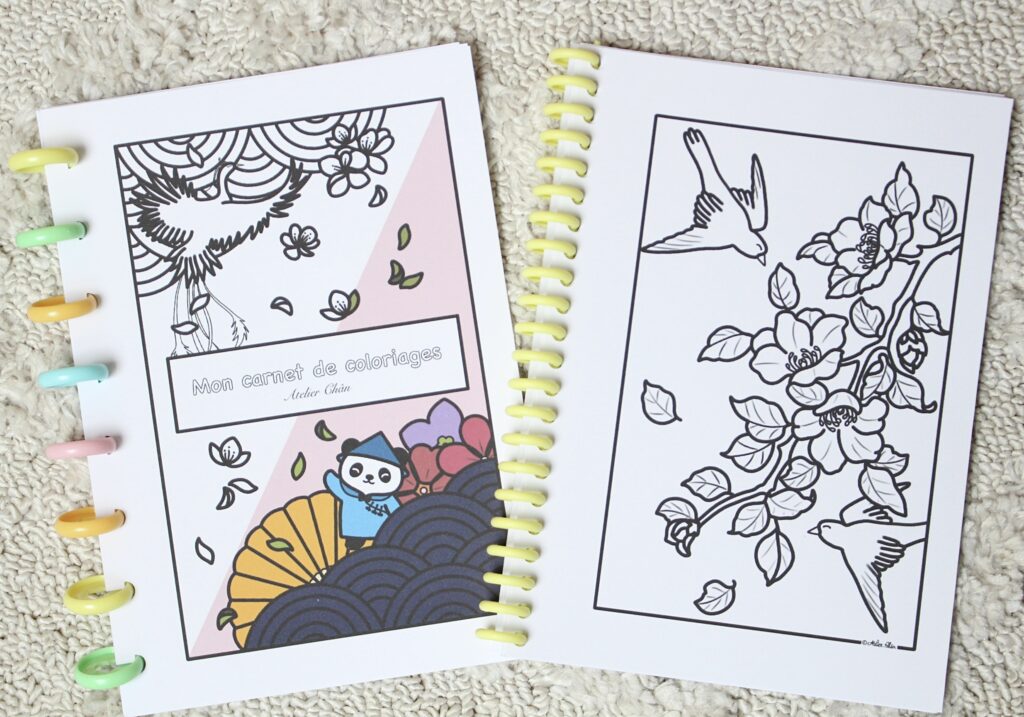 Coloriages A5 format cahier