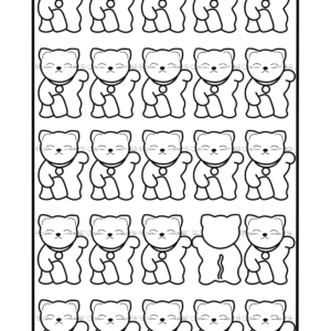 Coloriage maneki neko