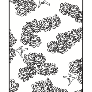 Coloriage chrysanthèmes
