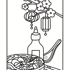 Coloriage soupe pho