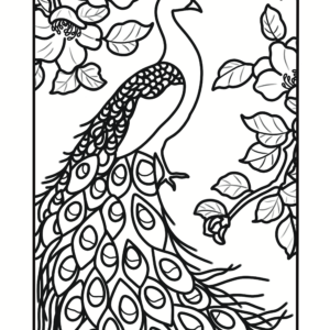 Coloriage paon