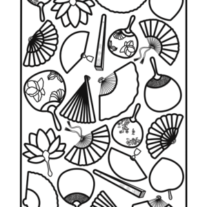 Coloriage éventails