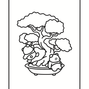 Coloriage bonsaï